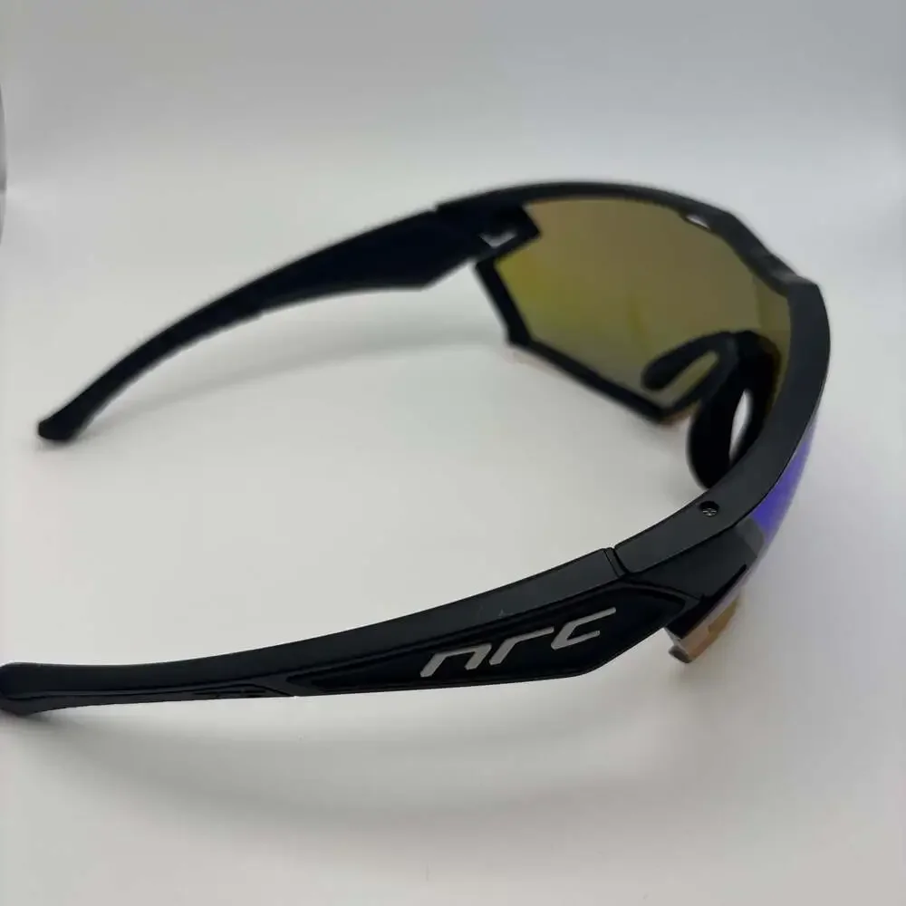 NRC Performance Cycling Sunglasses Matte Black and Gold